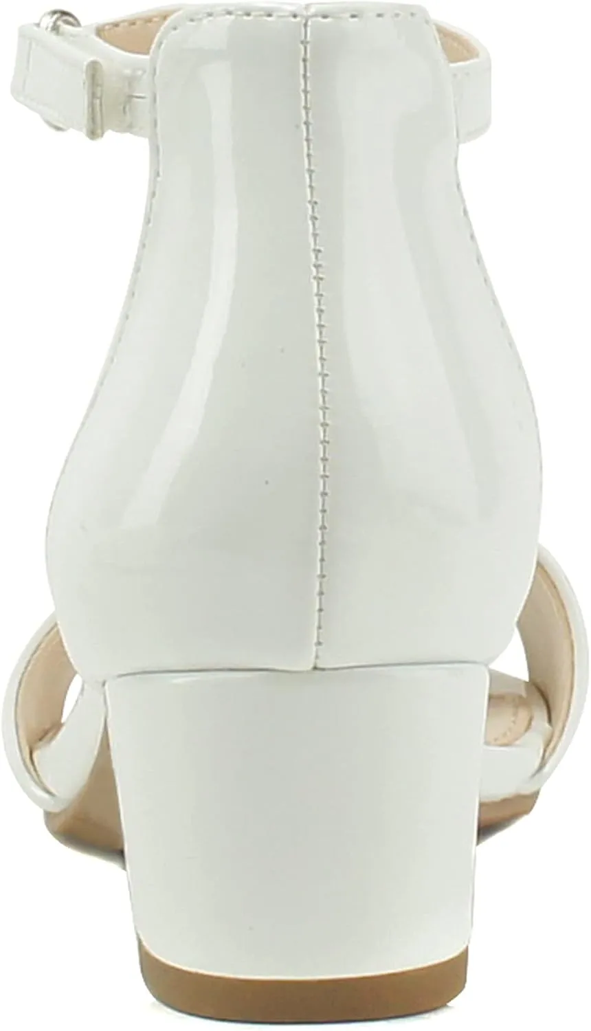 Soda Kids/Children/Girls KICK-2 Wide band Comfortable Sole with Velcor Ankle Strap Block Heel Counter Back Fashion Sandals Shoes