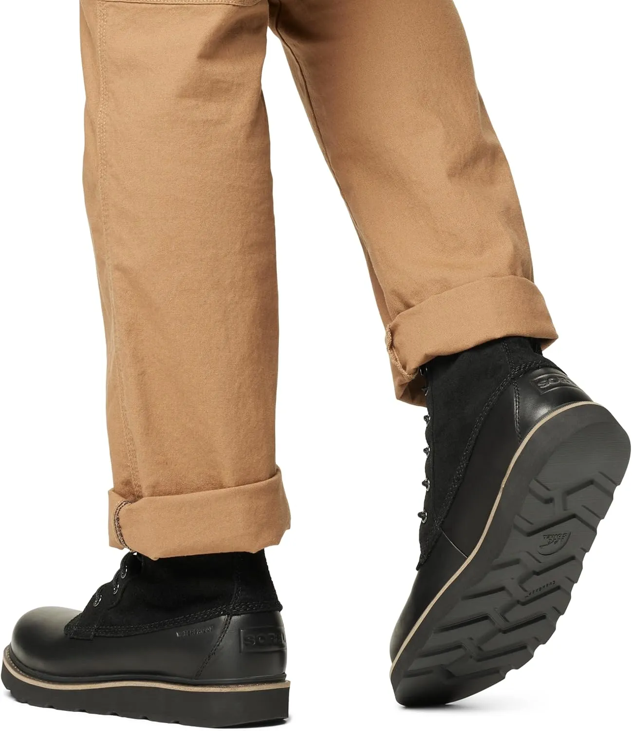 SOREL Men's Slabtown 62 Caribou Waterproof Boot - Black, Black - 10