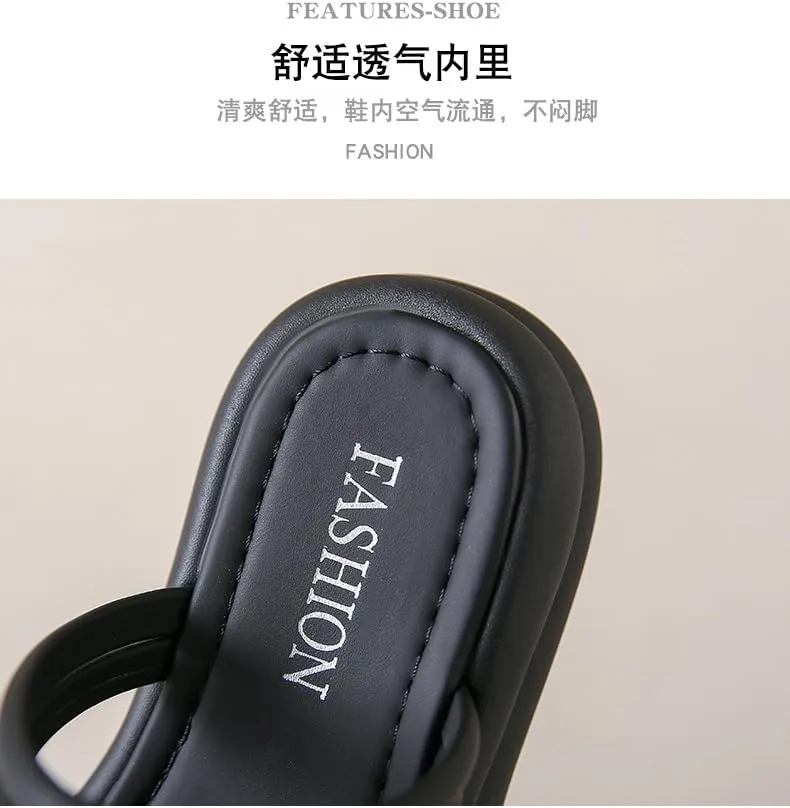 Stepping on shit feels soft-soled, wearing sandals for women 2025 new summer cool slippers, wearing maternity shoes with skirts, beach shoes