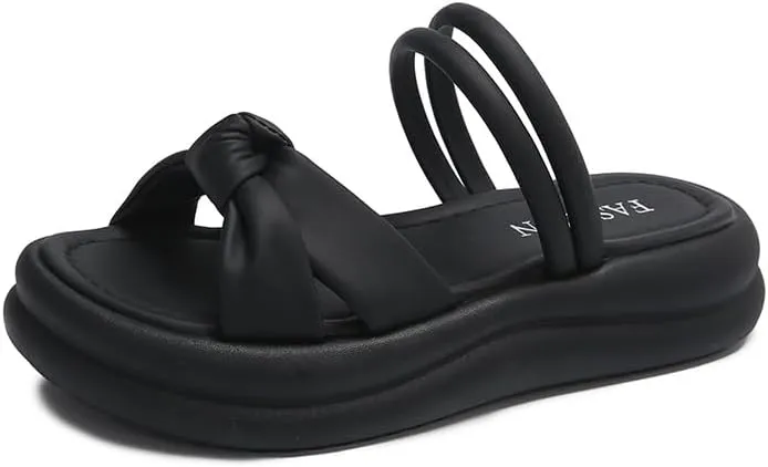 Stepping on shit feels soft-soled, wearing sandals for women 2025 new summer cool slippers, wearing maternity shoes with skirts, beach shoes