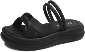 Stepping on shit feels soft-soled, wearing sandals for women 2025 new summer cool slippers, wearing maternity shoes with skirts, beach shoes