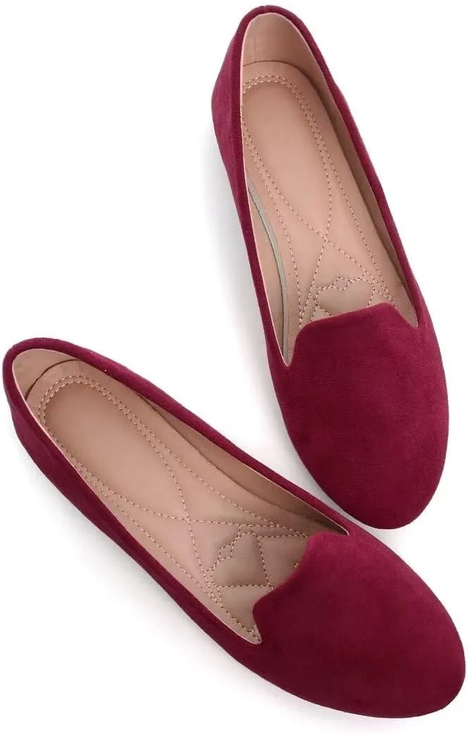 Stunner Women Cute Slip-On Ballet Shoes Soft Solid Classic Pointed Toe Flats