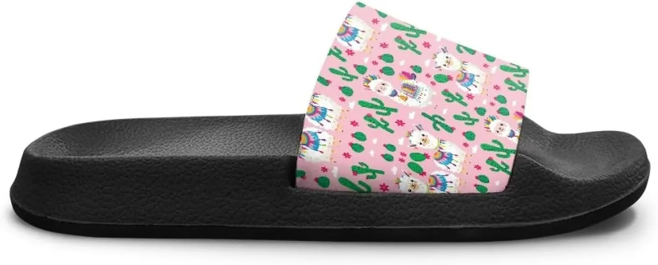 Summer Slide Slippers for Girls Shower Slippers Bathroom Pool Sandals Non-Slip Quick Drying Shower Slides Sandals