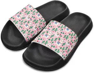 Summer Slide Slippers for Girls Shower Slippers Bathroom Pool Sandals Non-Slip Quick Drying Shower Slides Sandals