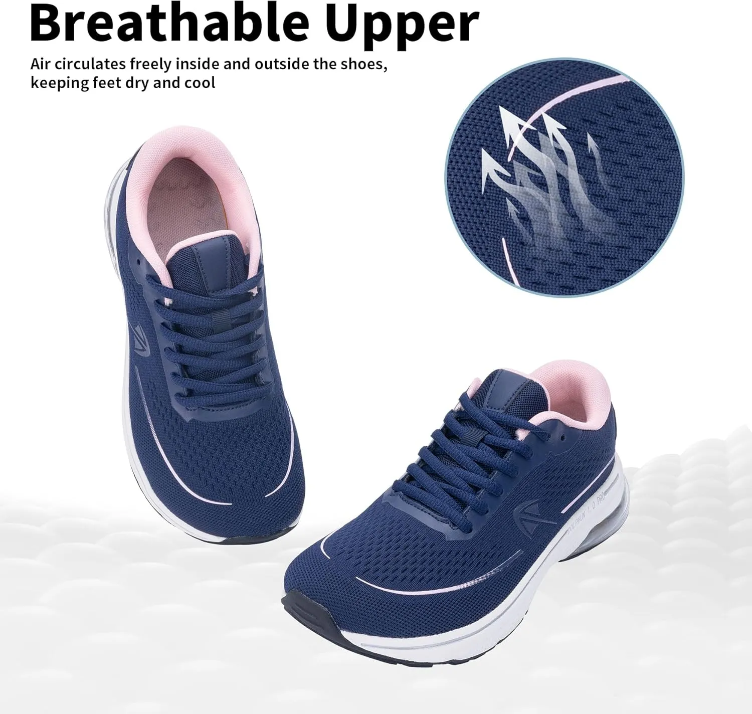 SURRAY Women Wide Toe Box Walking Shoes with Arch Support Air Tennis Running Sneakers Extra Wide Width Woman Shoe for Plantar Fasciitis Flat Foot Heel Pain Relief US Size 6-11