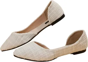SweatyRocks Women's Pointed Fat Shoes Dressy Comfortable Office Shoes Closed Toe Sandals
