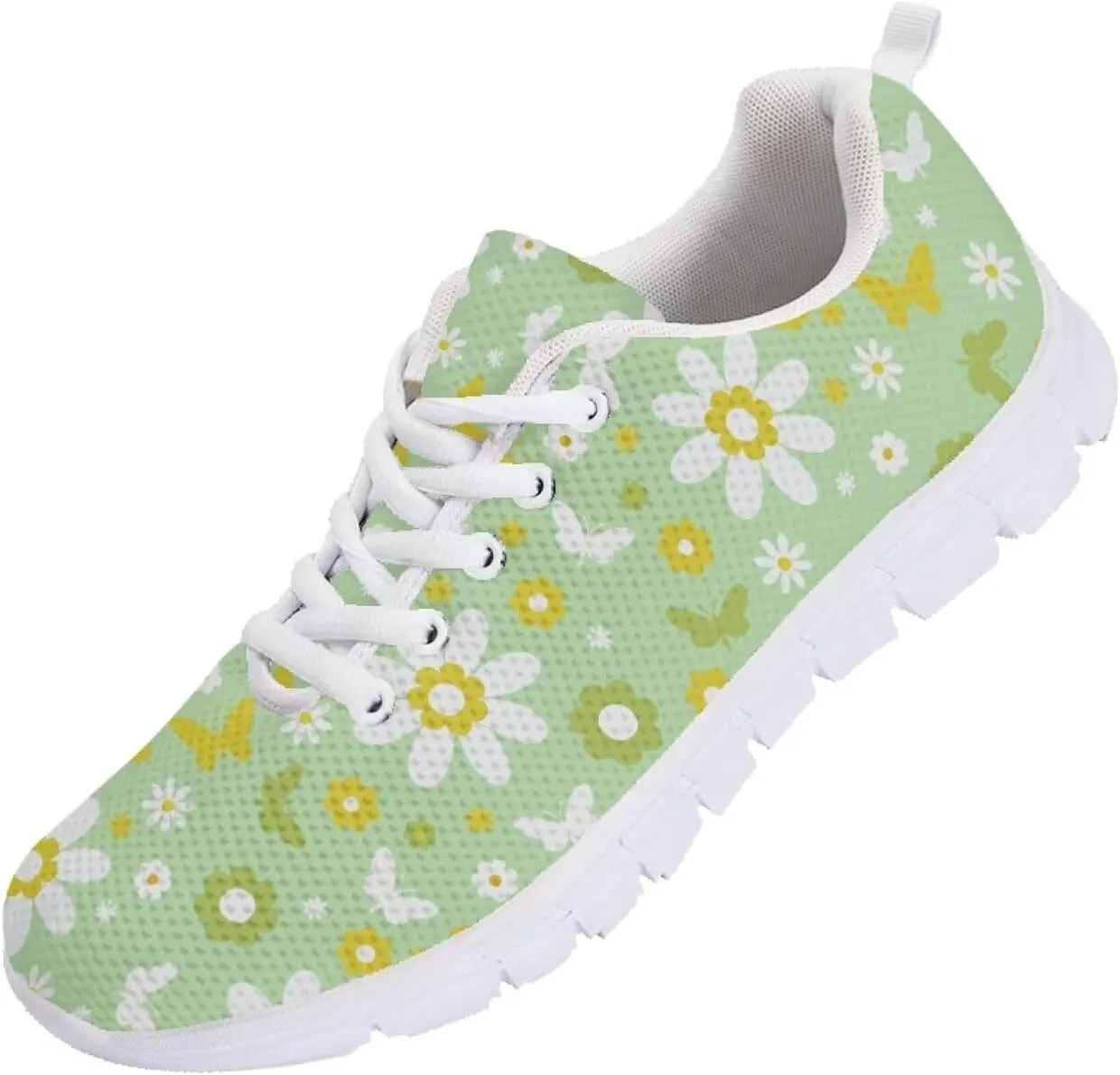 SYtrade Womens Walking Shoes Slip On Sneaker White Sole Flat Canvas Shoes