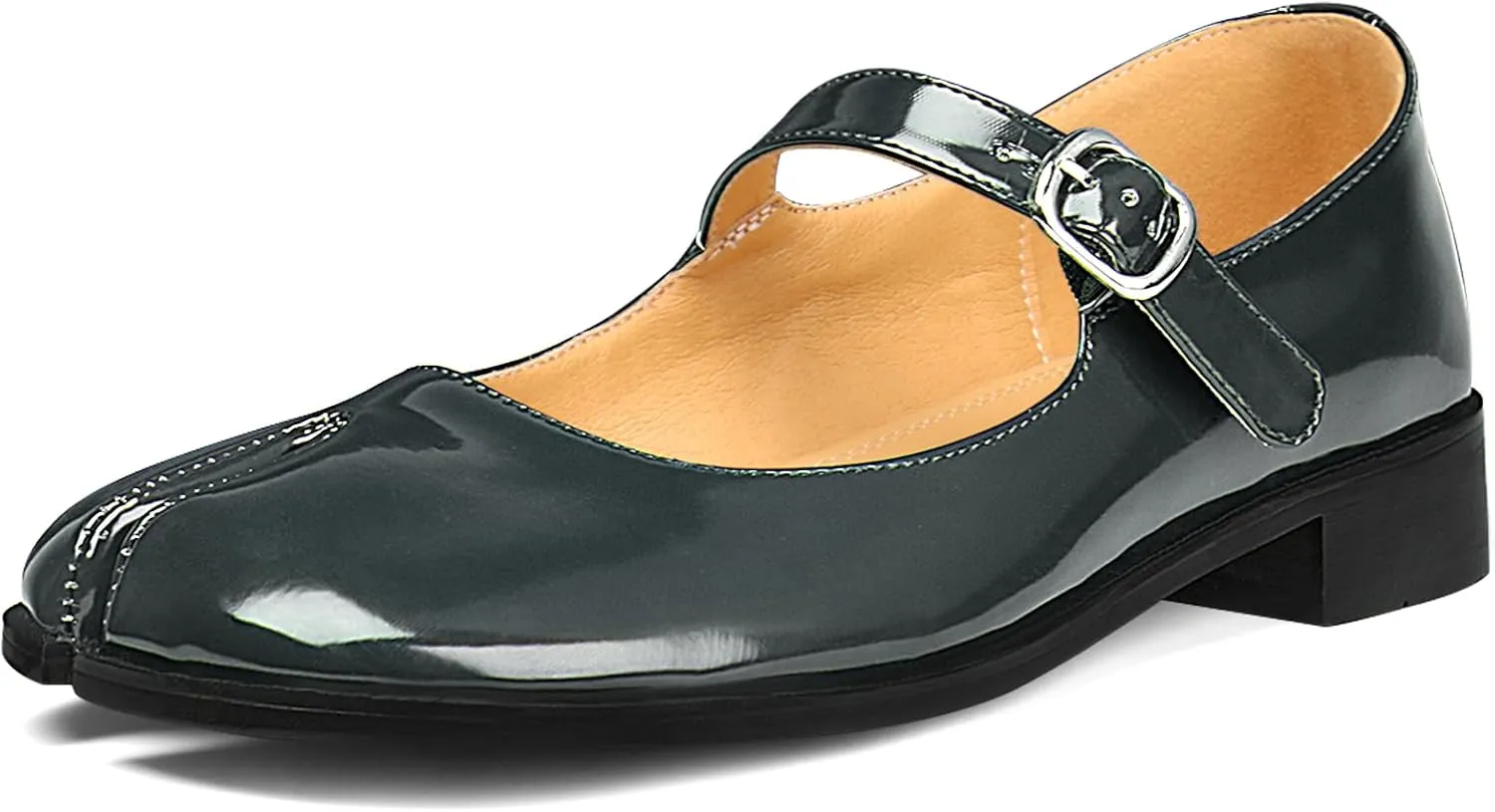 Tabi Mary Jane Shoes Women Split Toe Ankle Buckle Strap Womens Flats Comfort Casual Dressy Party School Work Dress Pumps Shoes