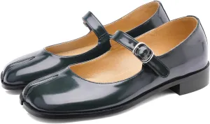 Tabi Mary Jane Shoes Women Split Toe Ankle Buckle Strap Womens Flats Comfort Casual Dressy Party School Work Dress Pumps Shoes