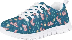 Tennis Shoes for Girls Sneakers Flat Walking Breathable Casual Gym Shoes