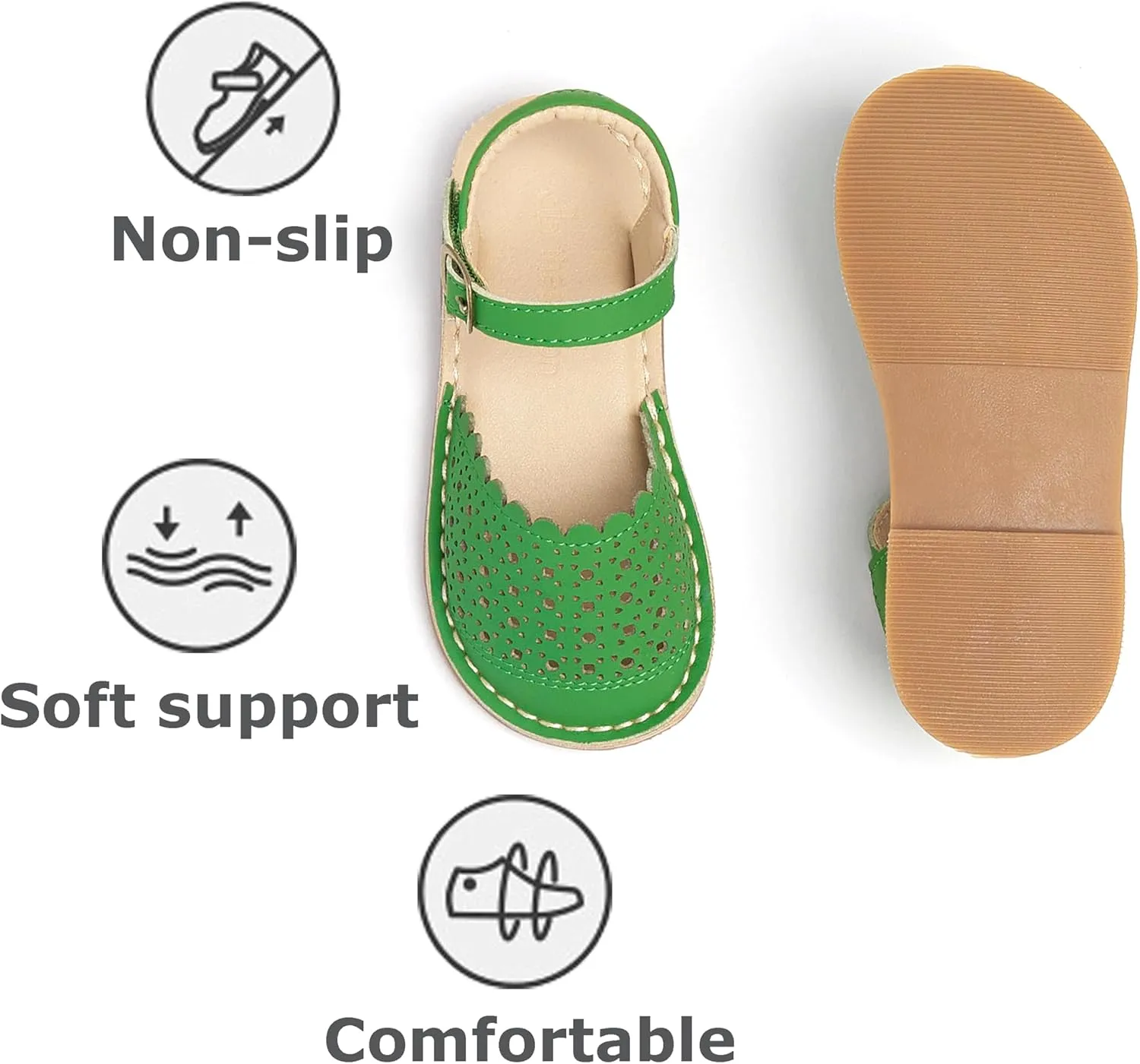 THEE BRON Girls Sandals Toddler Summer Dress Shoes