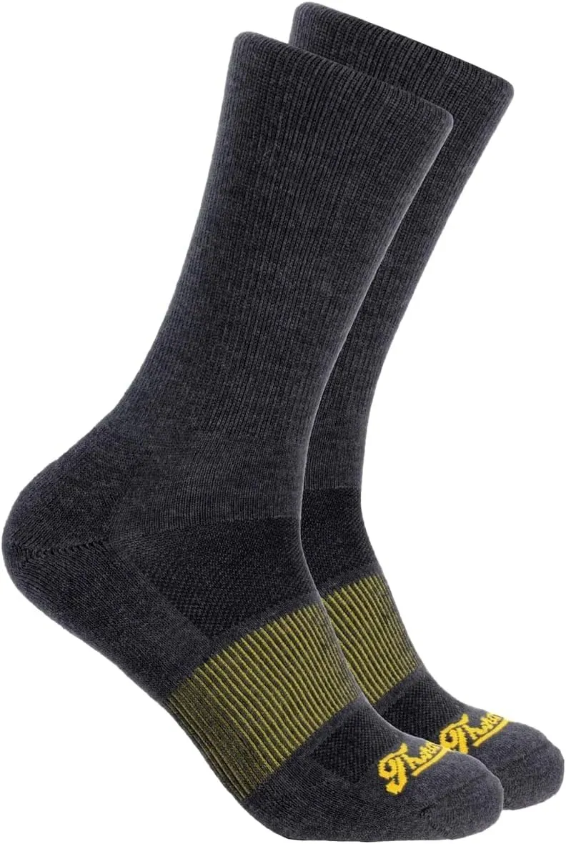 Thorogood Men's 2PK Half Cushion Crew Performance Work Socks Coolmax