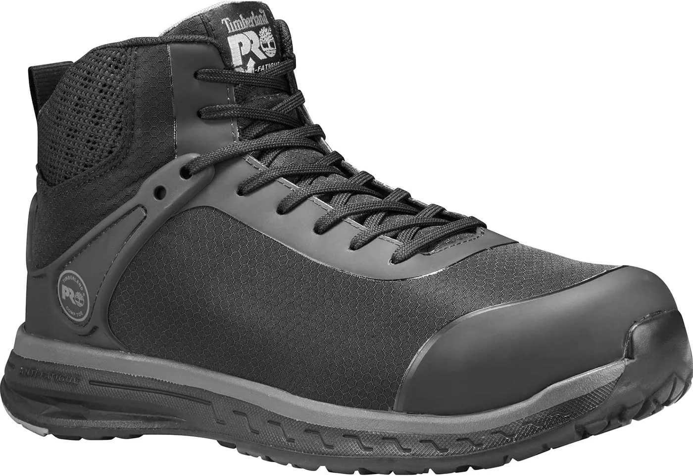 Timberland PRO mens Drivetrain Mid Composite Safety Toe Static Dissipative Industrial Ahletic Work Shoe