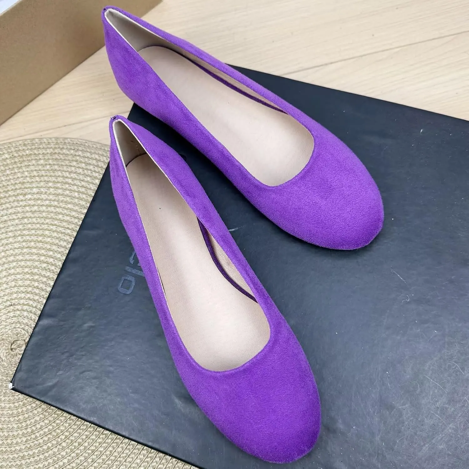 TN TANGNEST Women Pointed Toe Flats Comfortable Flat Ballet Shoes