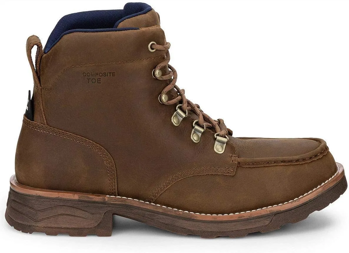 Tony Lama Mens Conductor 6 Inch Electrical Hazard Composite Toe Work/Duty - Brown