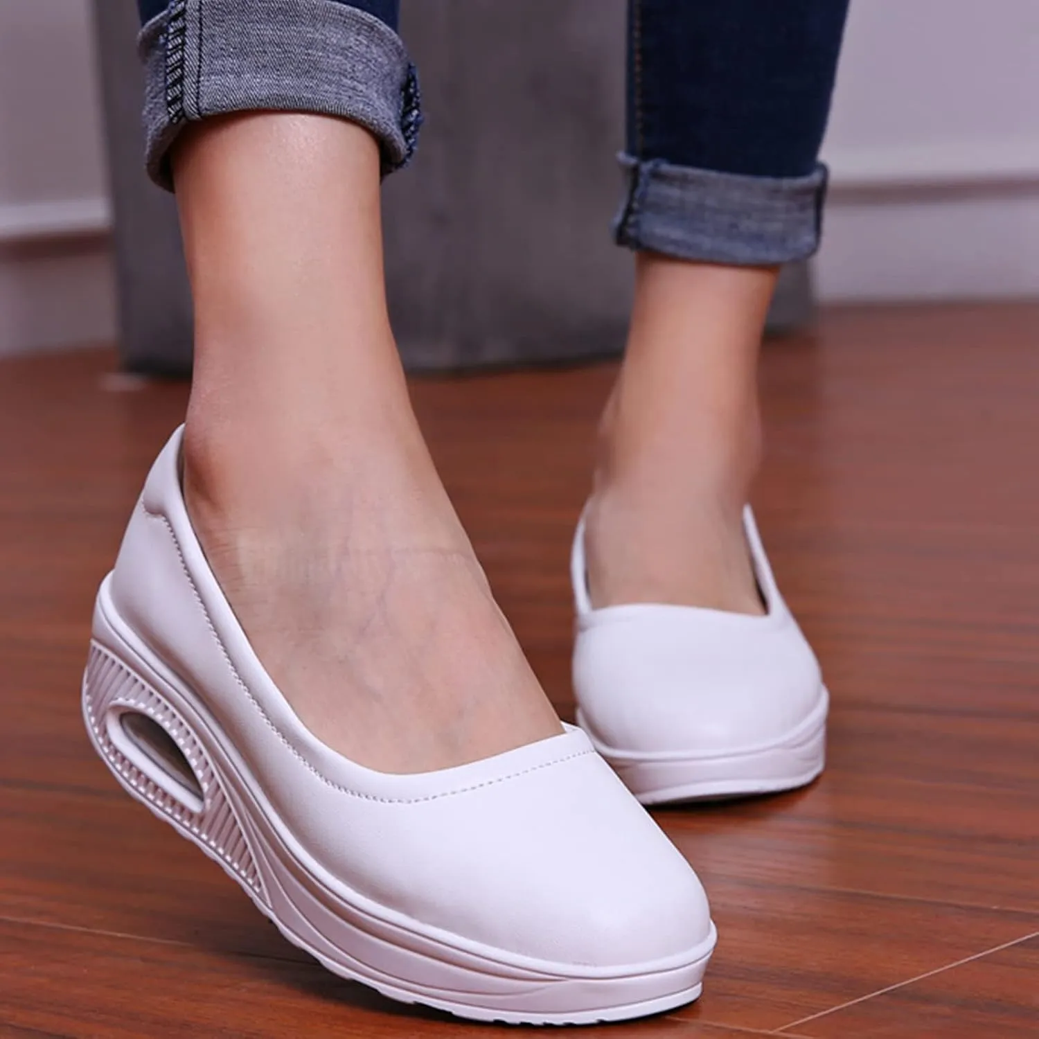 Touchmosees Nurse Shoes Orthopedic Diabetic Walking Sneakers Lightweight Comfort for All-Day Wear Loafers