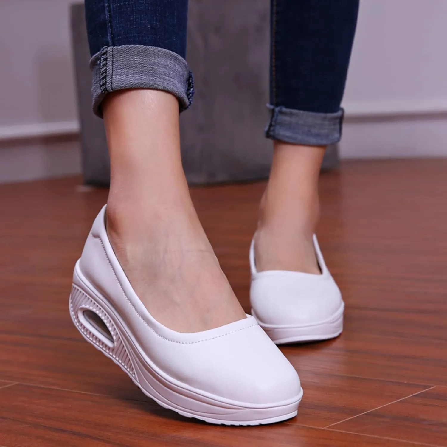 Touchmosees Nurse Shoes Orthopedic Diabetic Walking Sneakers Lightweight Comfort for All-Day Wear Loafers