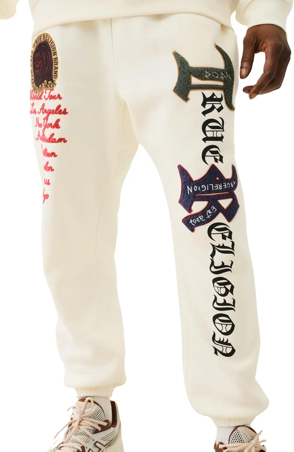 True Religion Men's Patch Embro Jogger