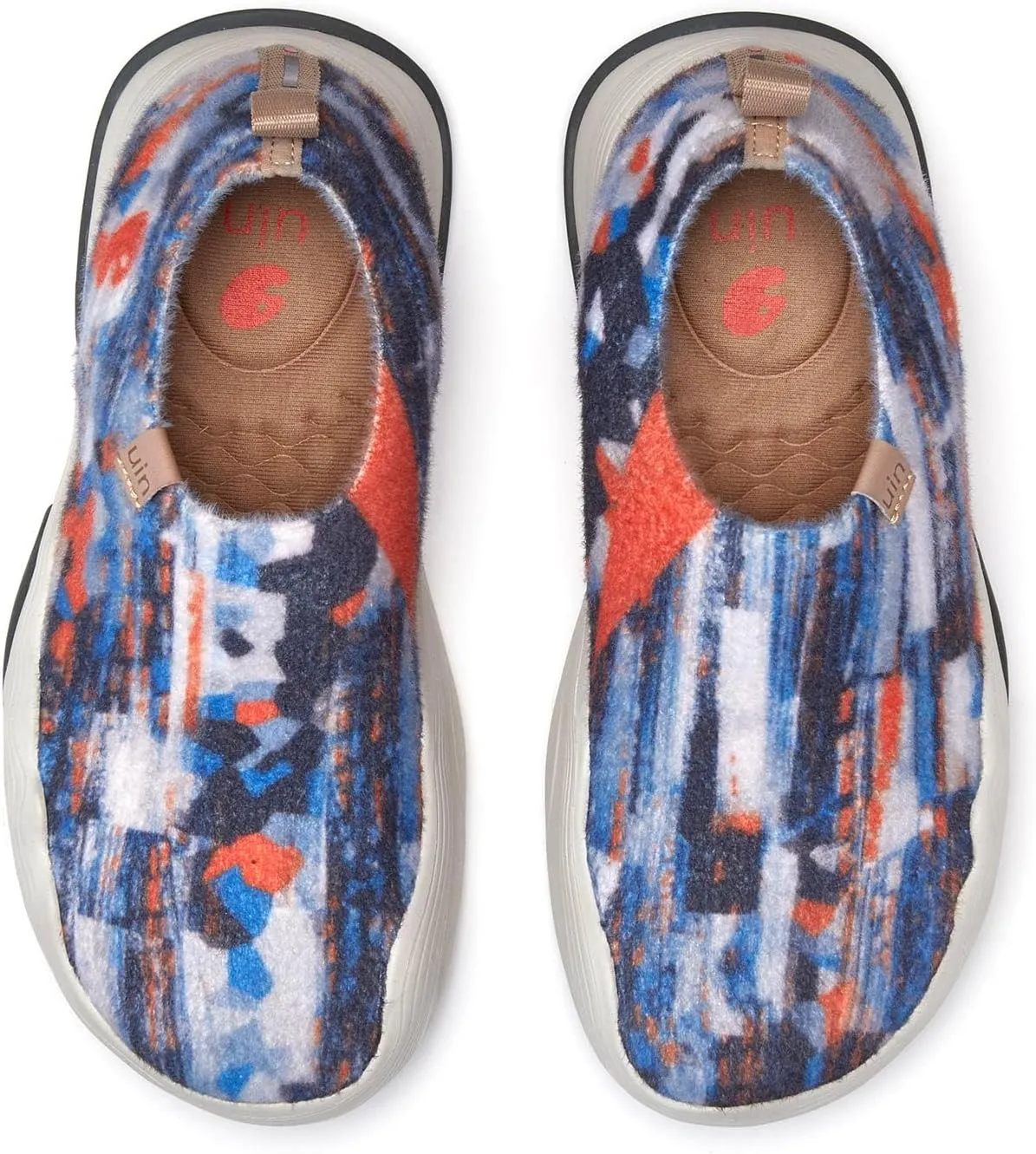 UIN Women's Walking Shoes Casual Slip On Loafers Lightweight Art Painted Platform Fashion Sneaker Toledo Ⅴ