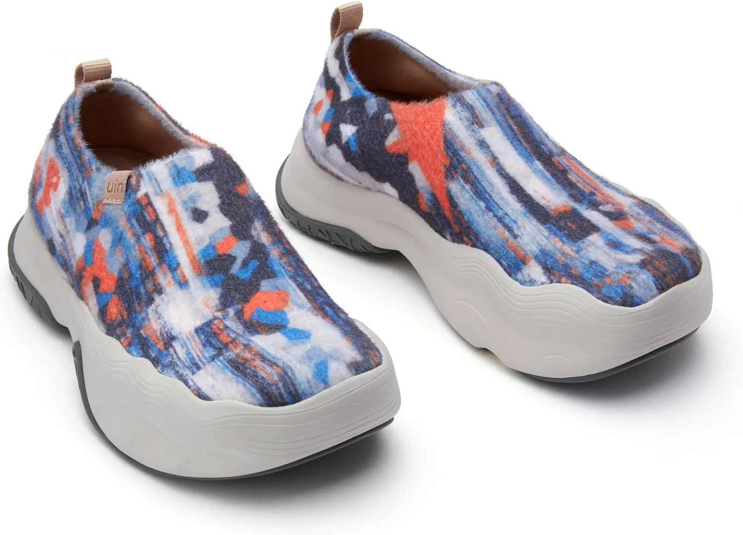 UIN Women's Walking Shoes Casual Slip On Loafers Lightweight Art Painted Platform Fashion Sneaker Toledo Ⅴ