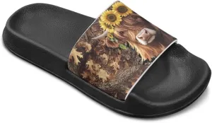 Unisex Slides for Kids Girls Boys Sandals Thick Sole Non Slip Shower Shoes Comfortable House Slippers Fashion Gifts