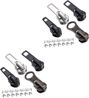 Veemoon 2 Sets Jacket Zipper Replacement Slider Zip Pulls Practical Jackets Jacket Zipper Repair Kit Heavy Duty Zipper Purse Zipper Puller Zipper Pulls Zipper Fix Replacement Zipper Resin