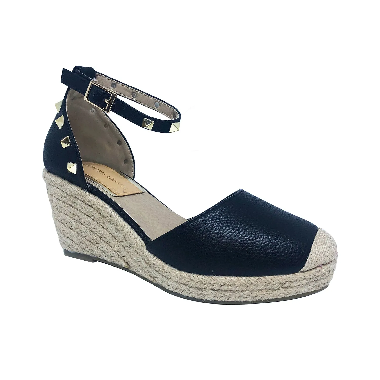 Victoria Adames Sofi Espadrilles Shoes Black