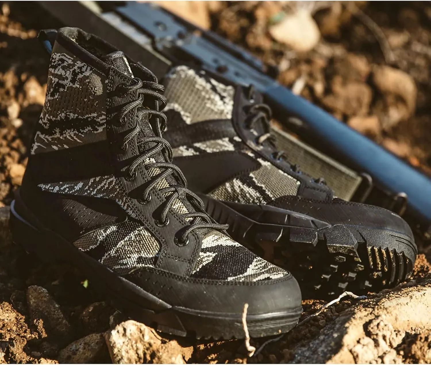 VIKTOS Men's Johnny Combat Jungle Rugged Durable Breathable Reinforced Toe Vented Tactical Camo Boots