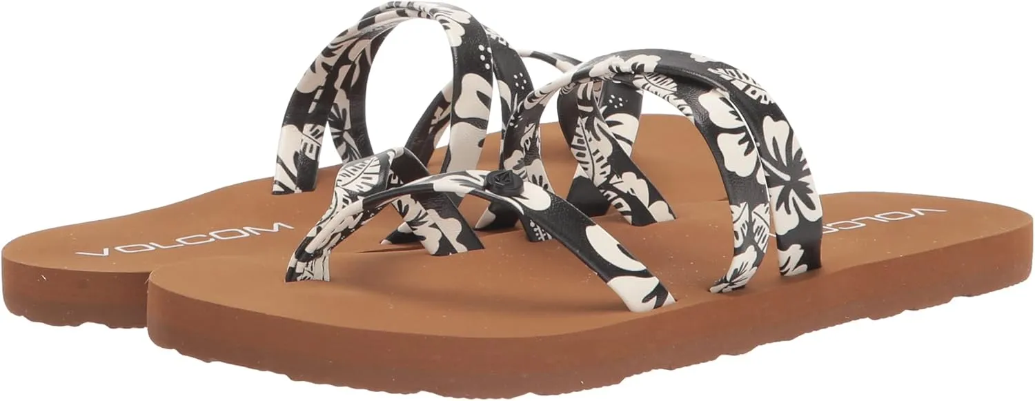 Volcom Girl's Easy Breezy Big Thong Flip Sandals Flop