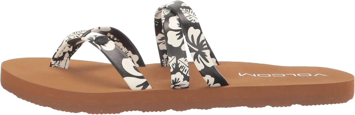 Volcom Girl's Easy Breezy Big Thong Flip Sandals Flop