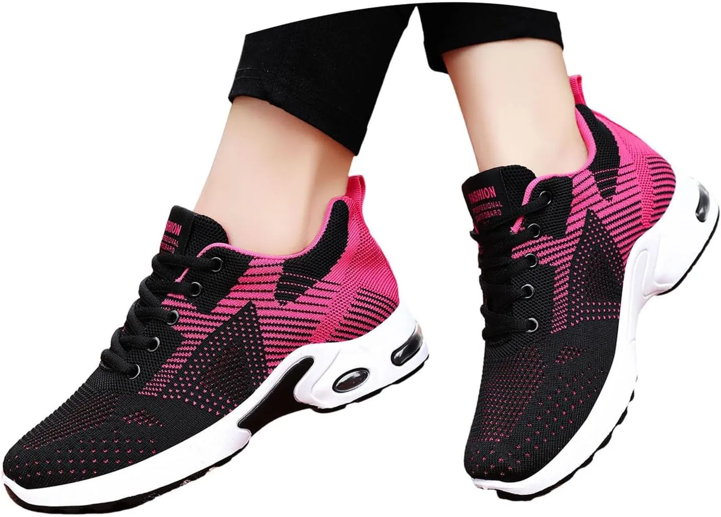 Walking Shoes Women Slip On Air Cushion Running Athletic Shoes Lightweight Mesh Breathable Comfort Casual Shoes