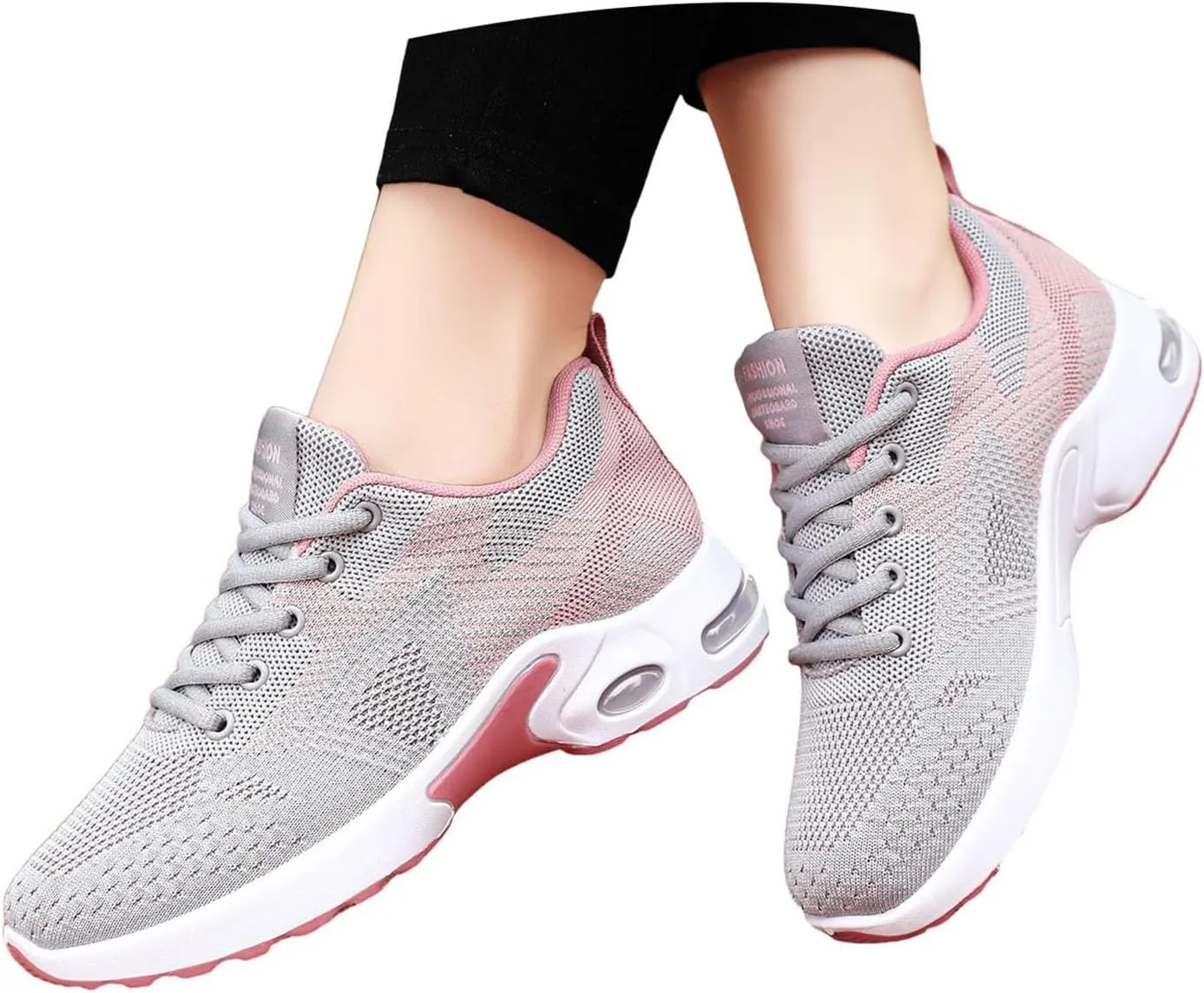 Walking Shoes Women Slip On Air Cushion Running Athletic Shoes Lightweight Mesh Breathable Comfort Casual Shoes
