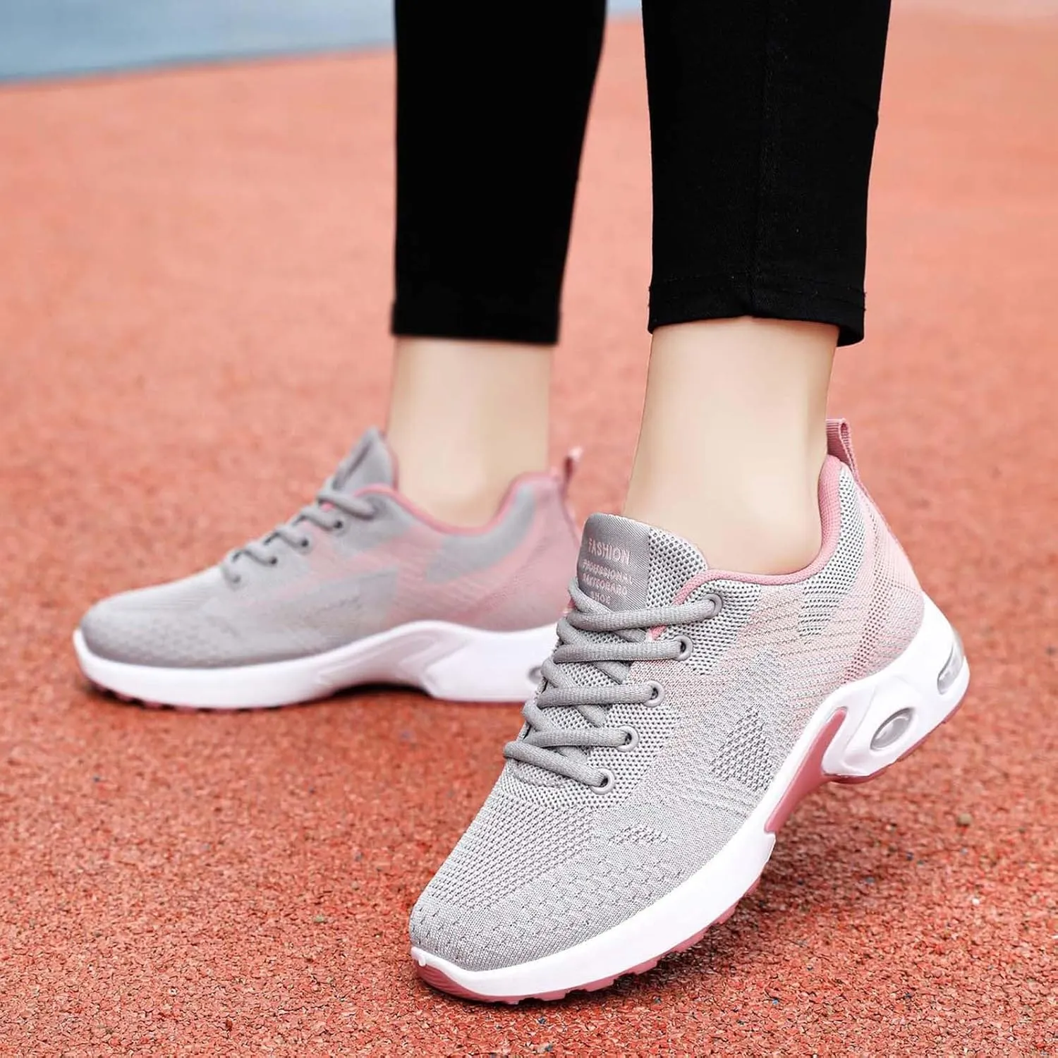 Walking Shoes Women Slip On Air Cushion Running Athletic Shoes Lightweight Mesh Breathable Comfort Casual Shoes