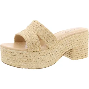 Wild Pair Womens Niftyy Heeled Slip-On Espadrilles Beige 10.5 Medium (B,M)