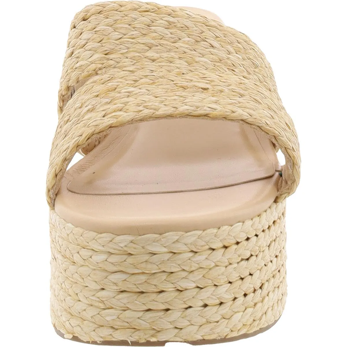 Wild Pair Womens Niftyy Heeled Slip-On Espadrilles Beige 10.5 Medium (B,M)