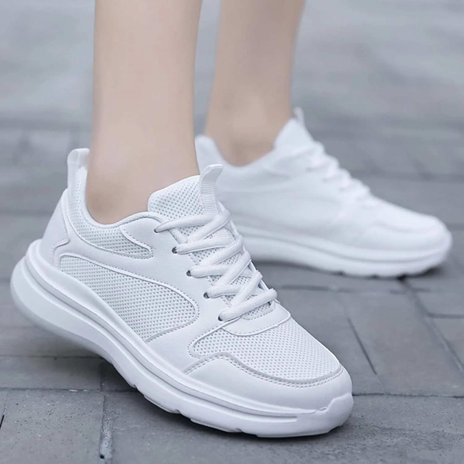 Women and Men Sneakers Couple Fashion Summer New Pattern Solid Color Mesh Women's Breathable Mesh Casual Sneaker Boot 7