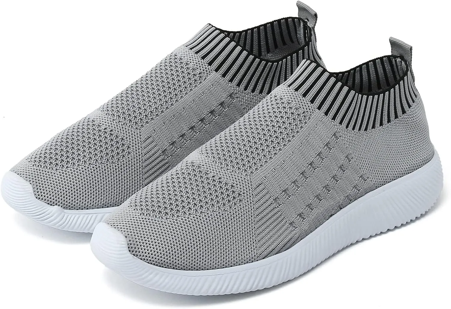 Women Slip On Sneakers Lightweight Walking Shoes Breathable Mesh Casual Comfortable Flats Non Slip Loafers