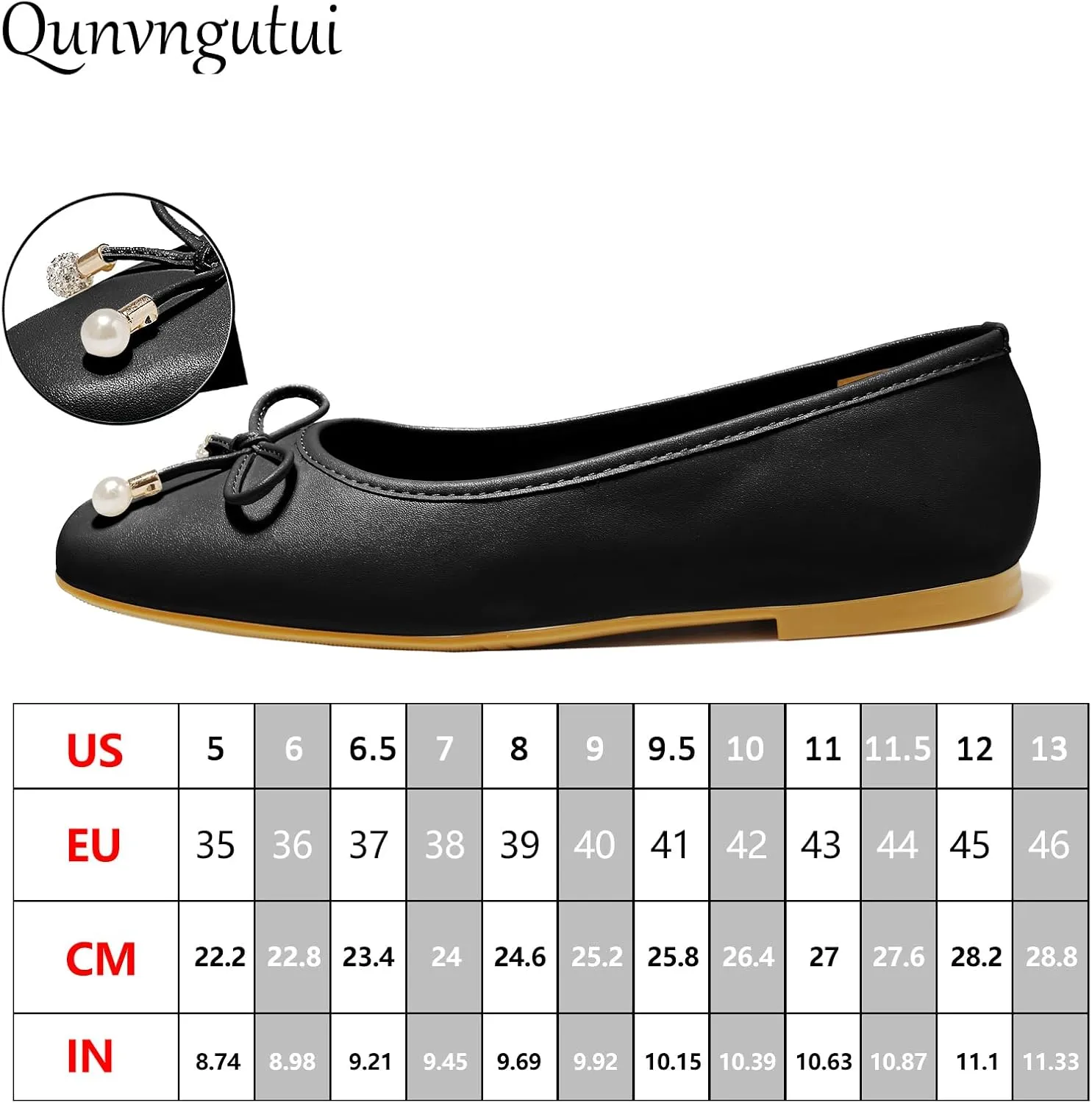 Women's Ballet Flats with Bow Knot & Sparkle Balls Ultra Soft Sole Round Toe Work Travel Casual Outfits Shoes