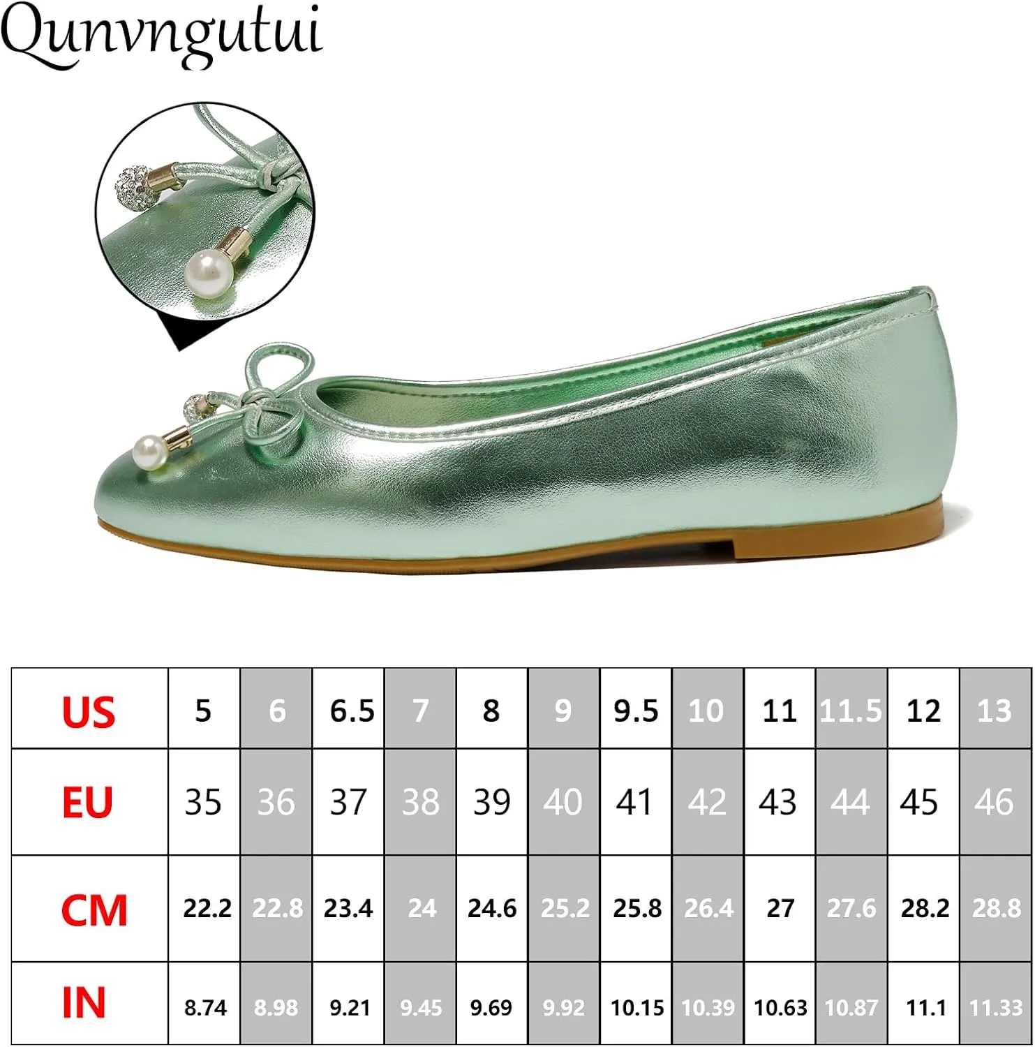 Women's Ballet Flats with Bow Knot & Sparkle Balls Ultra Soft Sole Round Toe Work Travel Casual Outfits Shoes