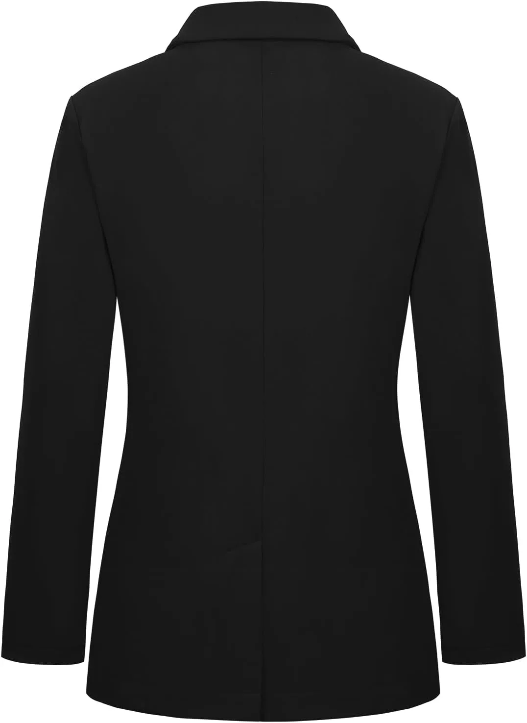 Womens Blazer One Button Jacket Suits Notched Lapel Casual Work Office Long Sleeve Blazer with Pockets