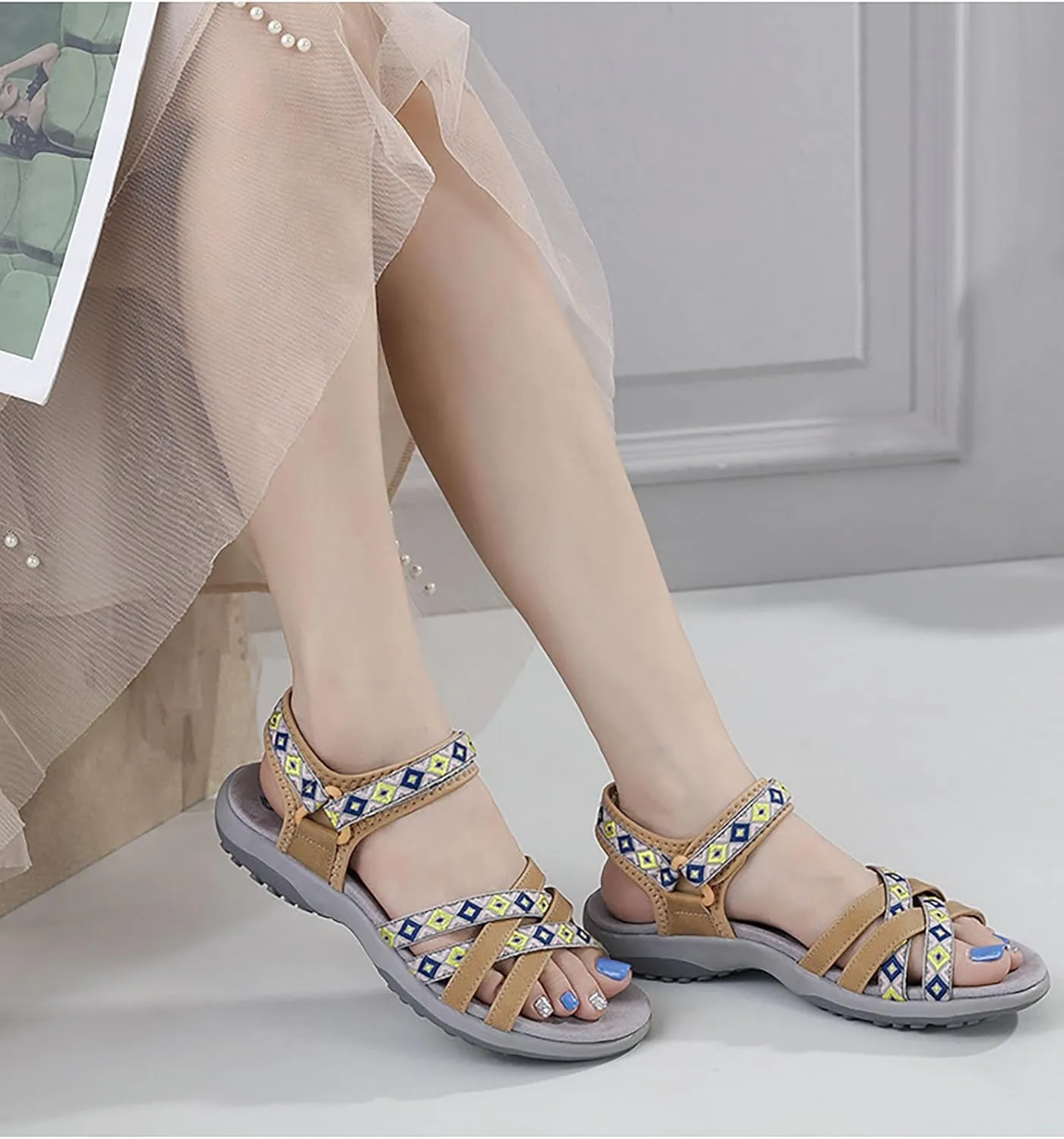Women's Comfortable Hiking Athletic Sandals Sports Walking Casual Summer Outdoor Beach Water Sandal
