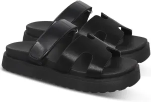 Womens Fashion Platform Sandals Comfy for Woman Slip On Thick Sole Slide Sandals Open Toe Non Slip ummer Flats Shoes Beach Sandals