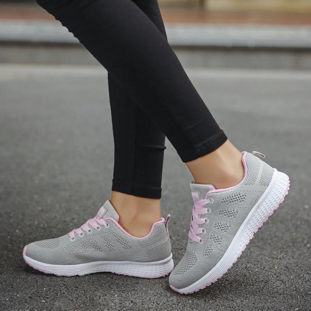 Women's Lace Up Walking Running Shoes Tennis Casual Womens Tennis Shoes Jogging Women's Shoes Casual Black Sneakers Slip On Tennis Shoe Trainers Shoe