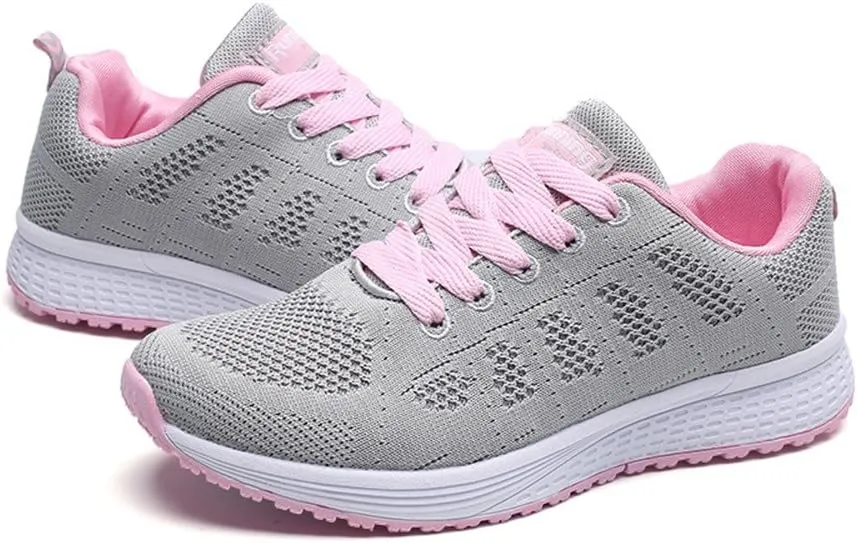 Women's Lace Up Walking Running Shoes Tennis Casual Womens Tennis Shoes Jogging Women's Shoes Casual Black Sneakers Slip On Tennis Shoe Trainers Shoe