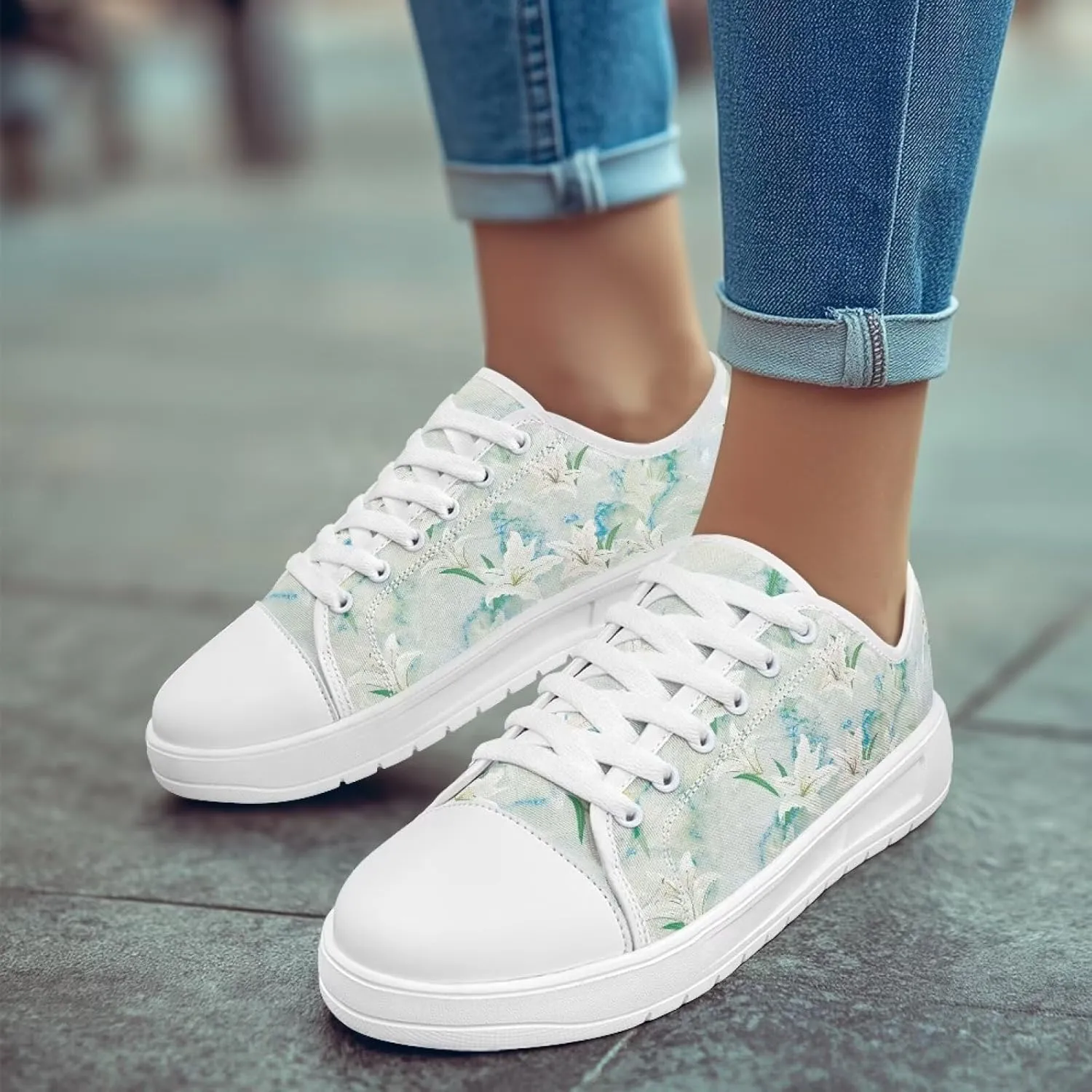 Womens Loafers Shoes Casual Slip-On Canvas Shoes Breathable Sneakers for Women Low Top Sneakers 5.5-13.5