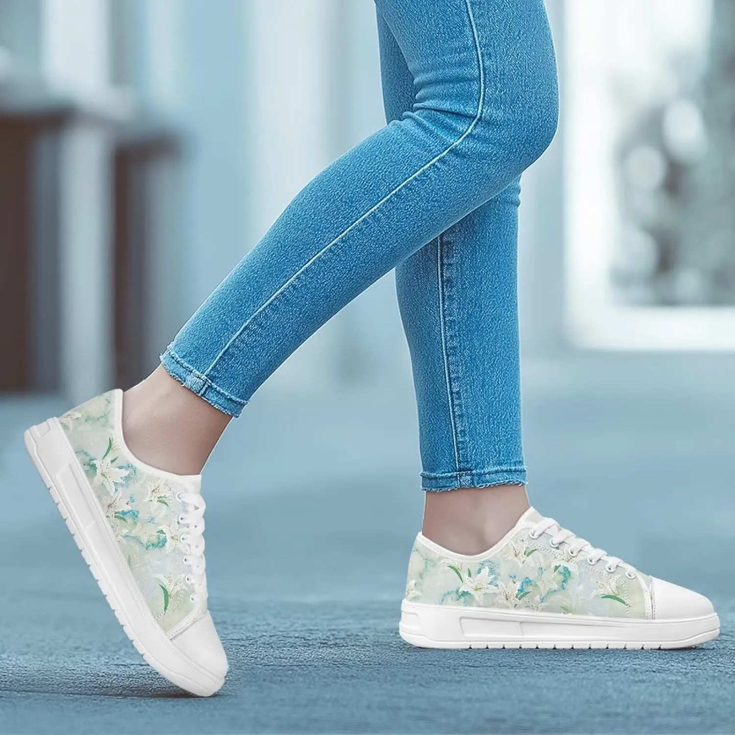 Womens Loafers Shoes Casual Slip-On Canvas Shoes Breathable Sneakers for Women Low Top Sneakers 5.5-13.5