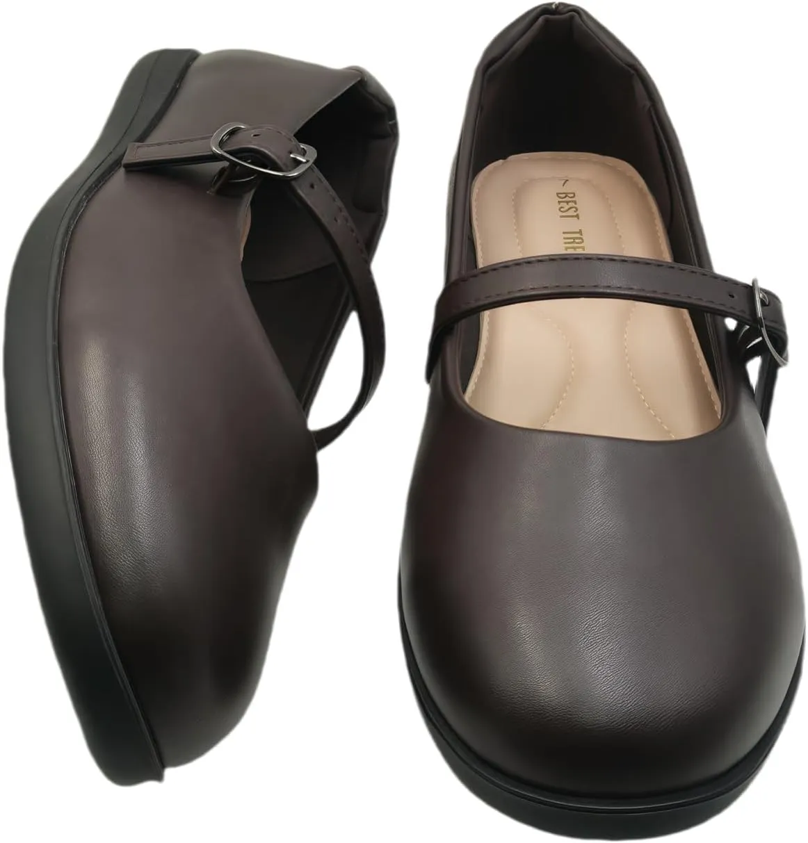 Women's Mary Jane Shoes – Classic Black Oxford Shoes with T-Strap Design | Comfortable & Stylish Mary Janes for Women | Casual & Dressy T-Strap Mary Jane Flats
