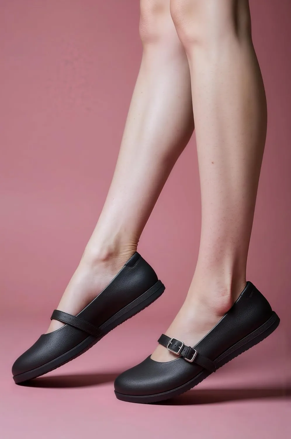 Women's Mary Jane Shoes – Classic Black Oxford Shoes with T-Strap Design | Comfortable & Stylish Mary Janes for Women | Casual & Dressy T-Strap Mary Jane Flats