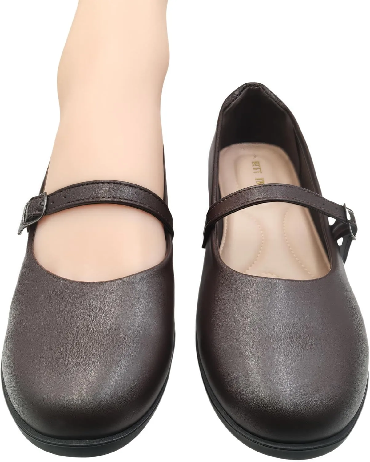 Women's Mary Jane Shoes – Classic Black Oxford Shoes with T-Strap Design | Comfortable & Stylish Mary Janes for Women | Casual & Dressy T-Strap Mary Jane Flats