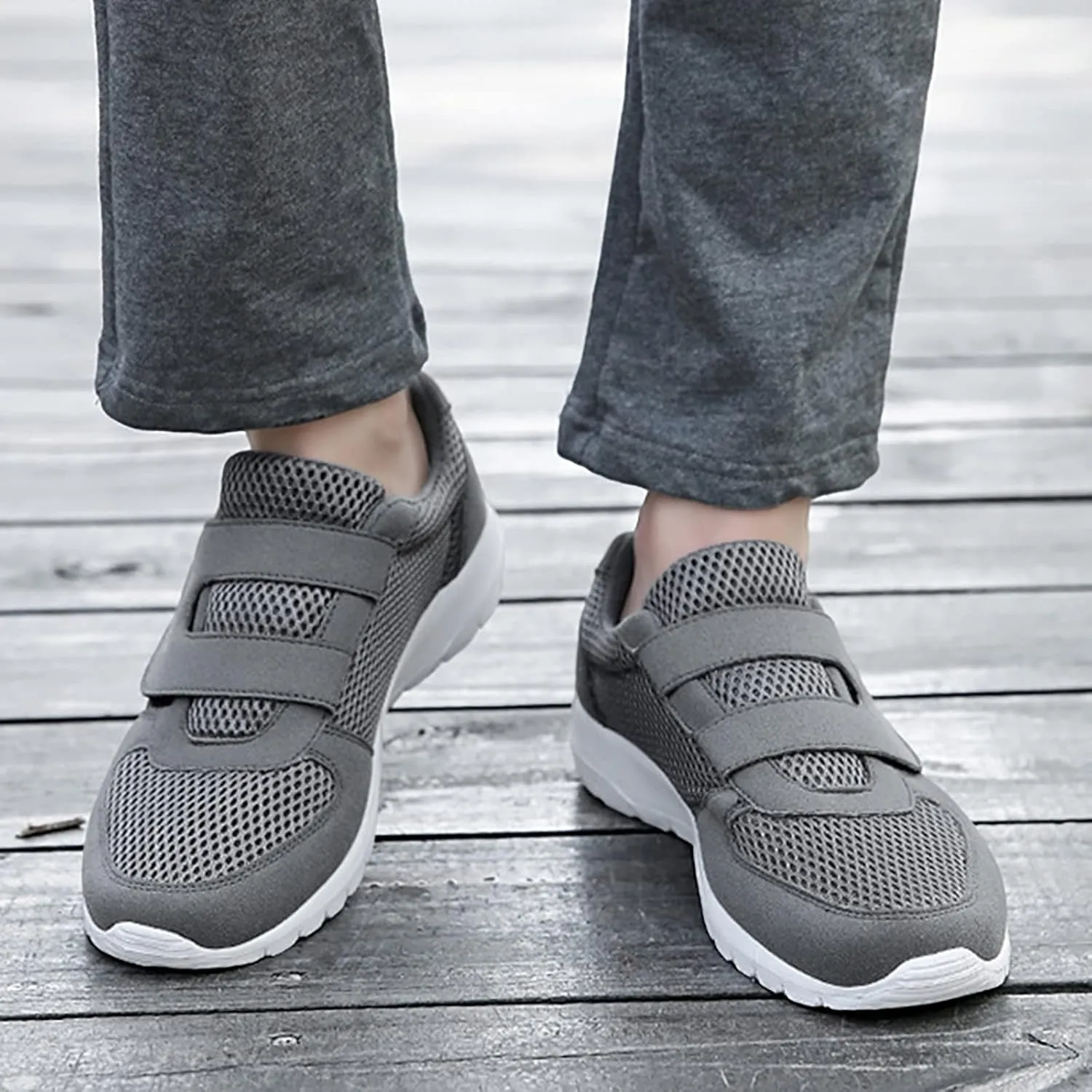 Womens Mesh Sneakers with Arch Support Comfortable Casual Sneaker Breathable Slip On Running Shoes Wide Width Orthopedic Walking Shoes